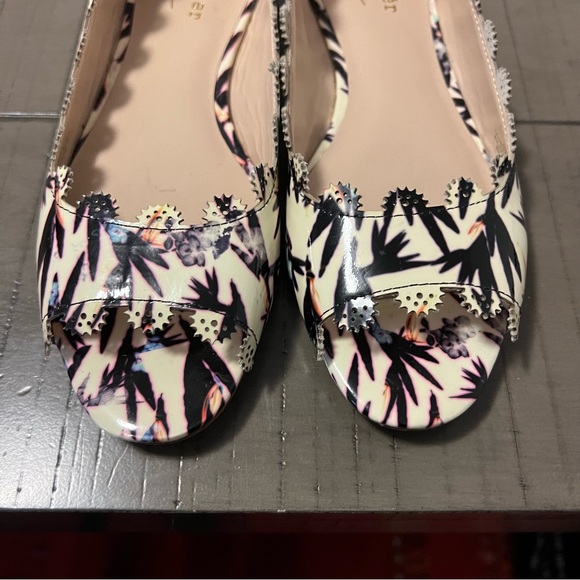 Artelier Nicole Miller tampa flats cream with black accent colours Leather sz 7 - Picture 6 of 12